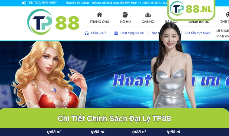 Đại Lý TP88 3 Chính sách thưởng doanh số và hỗ trợ kỹ thuật cho đại lý TP88