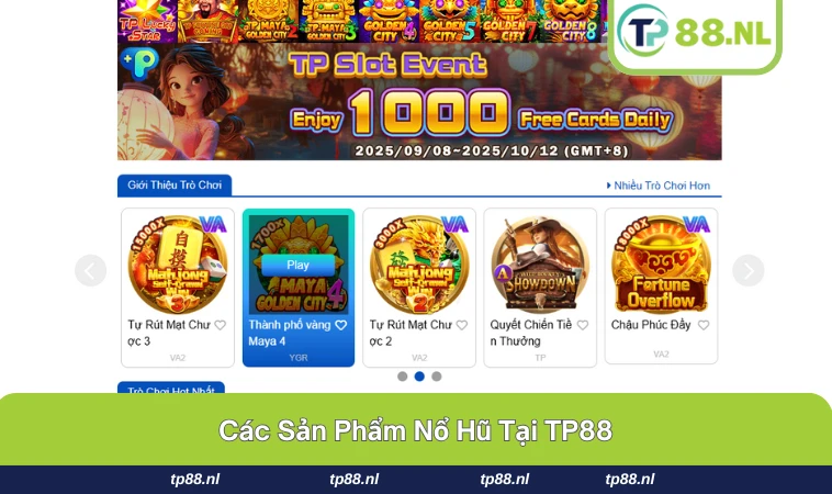 Nổ Hũ TP88 2 Máy slot ngủ chủ đề được nhiều người lựa chọn tại TP88