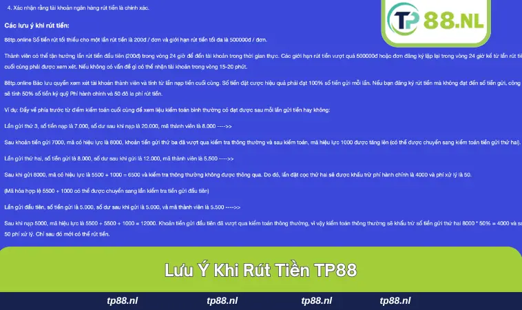 Rút Tiền TP88 3 Người chơi gửi hỗ trợ khi rút tiền tại TP88 bị lỗi.