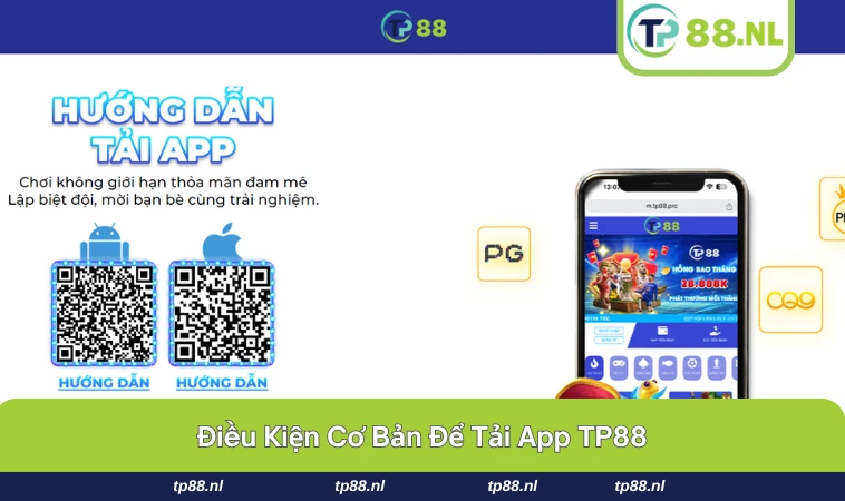Tải App TP88 1 Người dùng kiểm tra cấu hình và dung lượng trước khi tải app