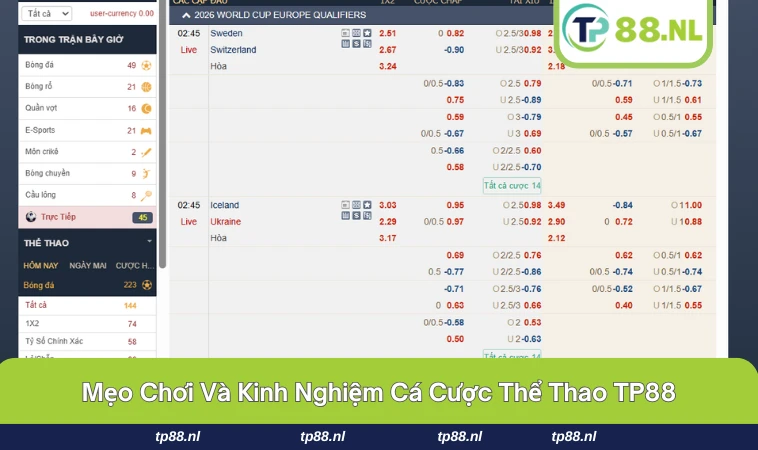 Thể Thao TP88 3 Người chơi tại thể thao TP88 đang theo dõi và phân tích kèo đấu.