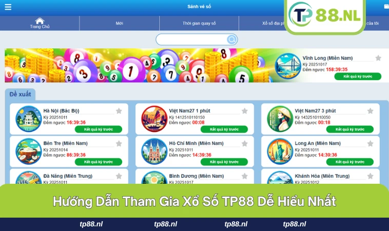 Xổ Số TP88 3 Các bước tham gia xổ số TP88 được hướng dẫn rõ ràng và dễ thực hiện.